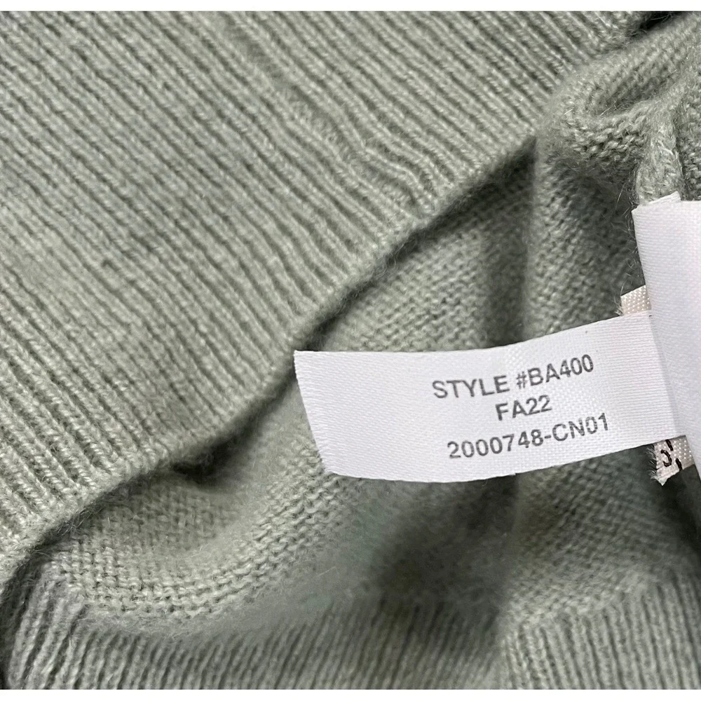 J.Crew 100% Cashmere Sweater Women's XS Light Green Crew-neck Long Sleeve EUC